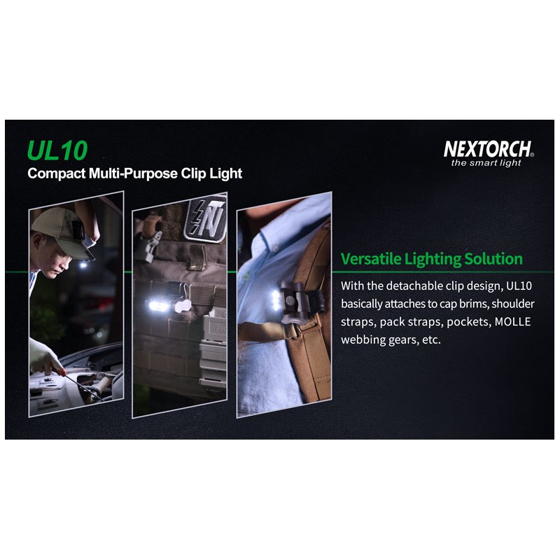Lampe à clip NEXTORCH UL12 - ELECTRONIQUE - Protect Or Save