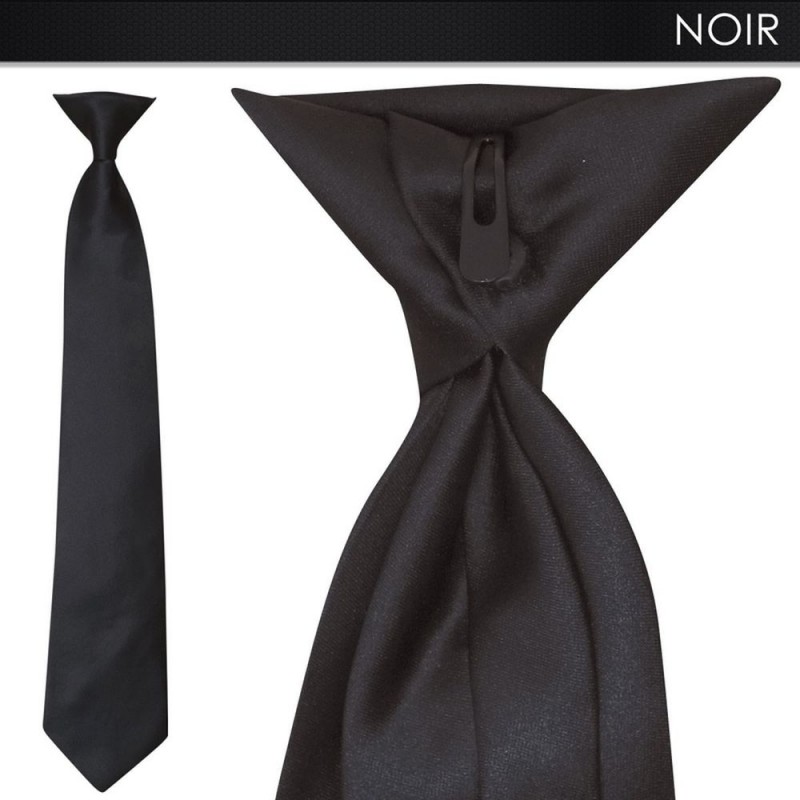 Cravate De Sécurité à Clip Anti-étranglement Attora - Bleu Marine, 100% Polyester - 3